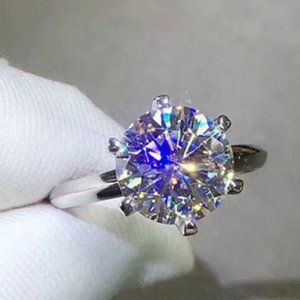 Moissanite Ring 2.0ct with band